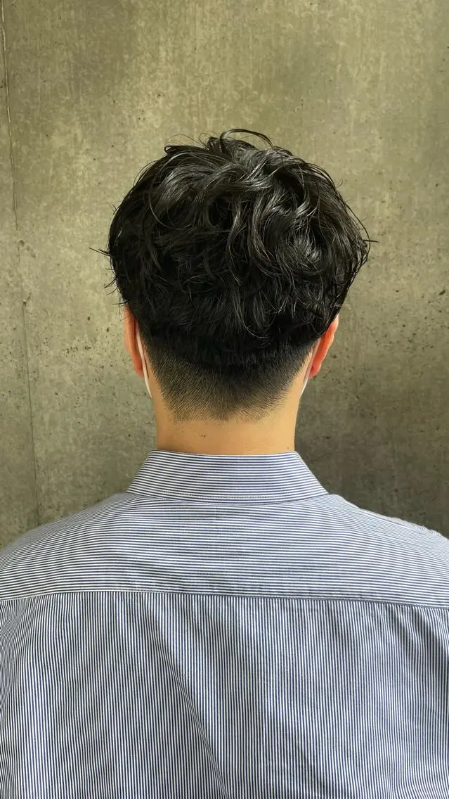 パーマ メンズ もりたみかこ 美容師お休み中のヘアスタイル