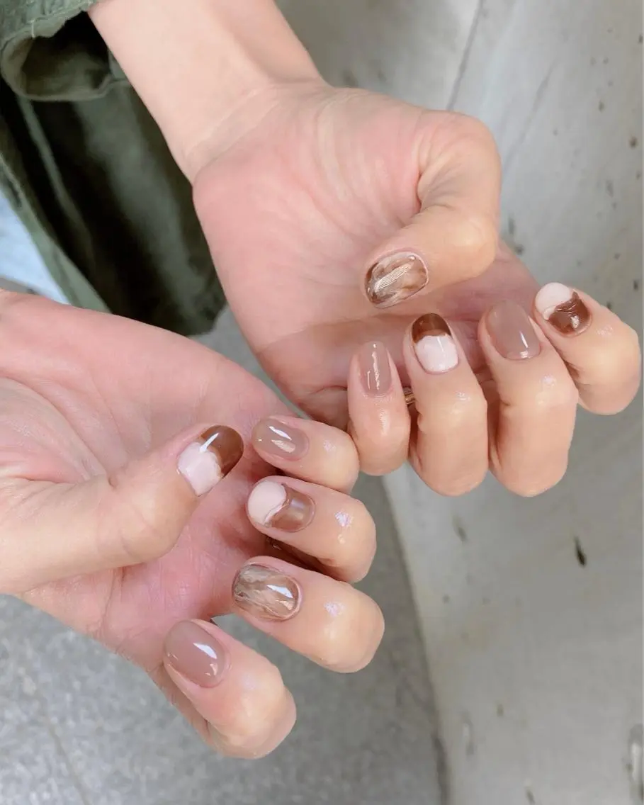 ネイル ハンドネイル 長谷川 奈緒美のネイルデザイン