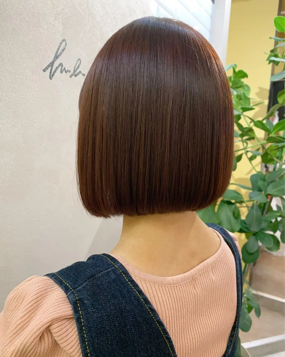 ショート カラー ブラウンカラー ピンクカラー ピンクブラウン hubhair レイヤー/透明感のヘアスタイル