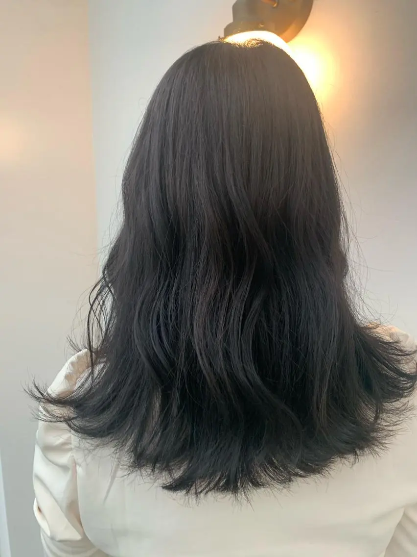 ミディアム カラー ブリーチ グレージュ ブリーチなしカラー ヘアカラー 中目黒🌼 🌼ハナのヘアスタイル