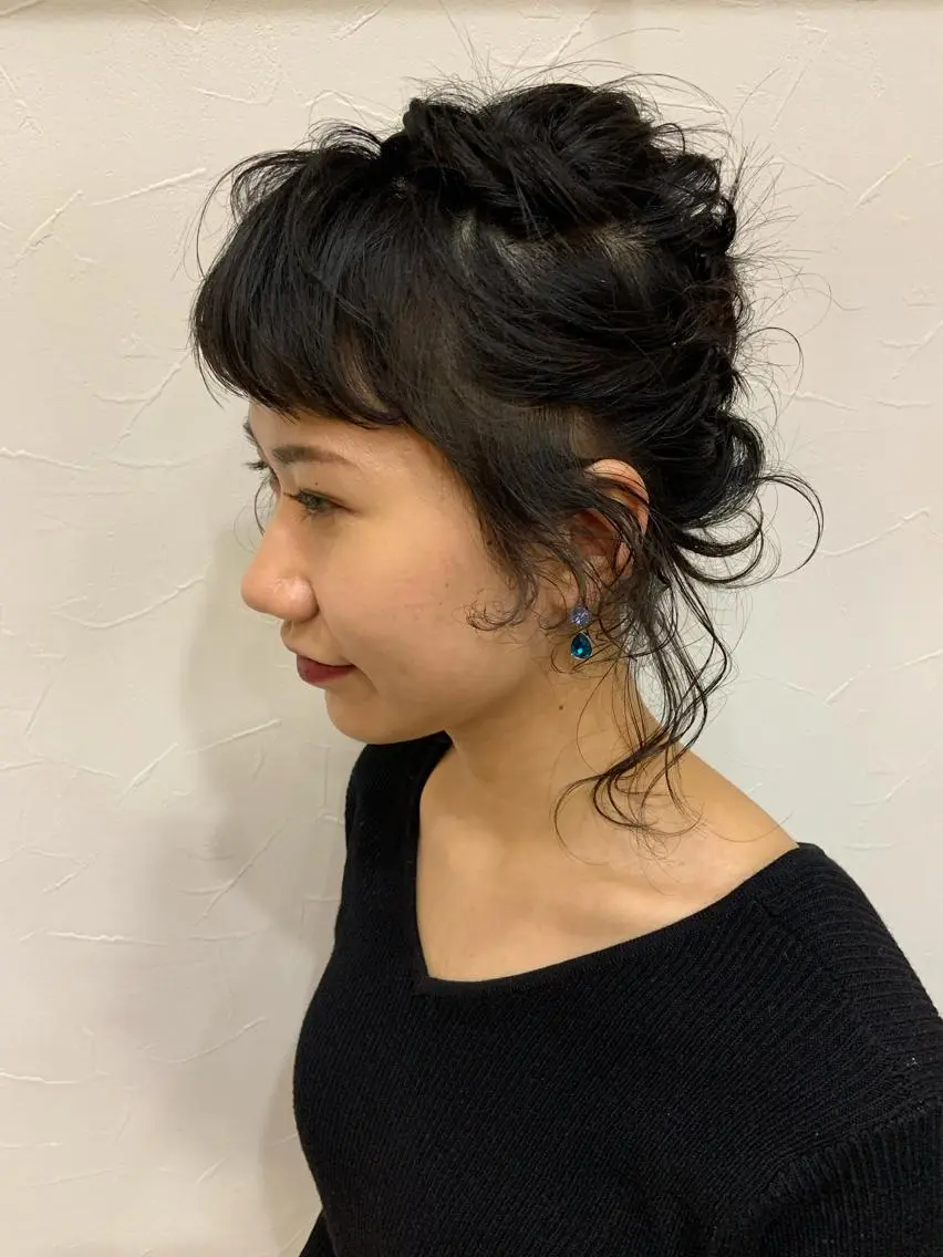 ミディアム ヘアアレンジ ミディアムパーマ 🌿子池おりえ 🌿のヘアスタイル