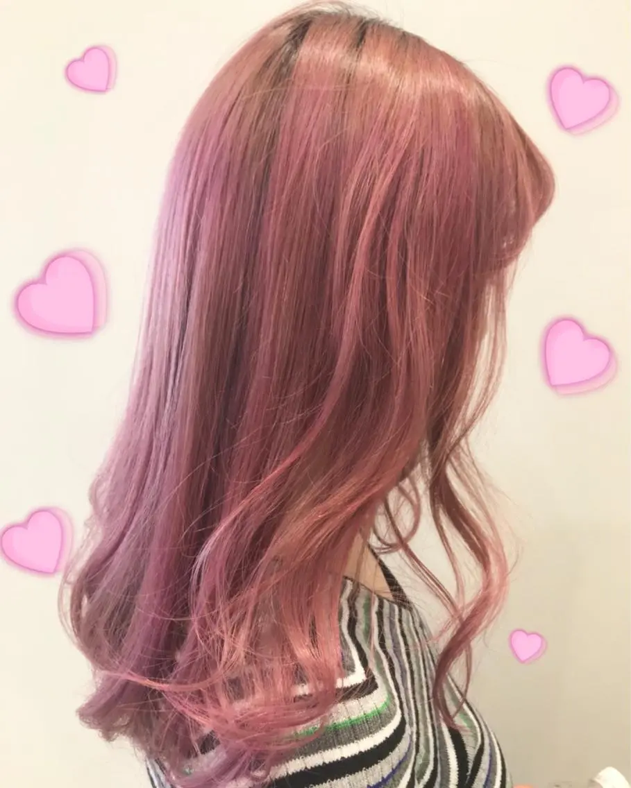 カラー ピンクカラー 新宿駅近♡個室 ♡関口三都季🌜のヘアスタイル