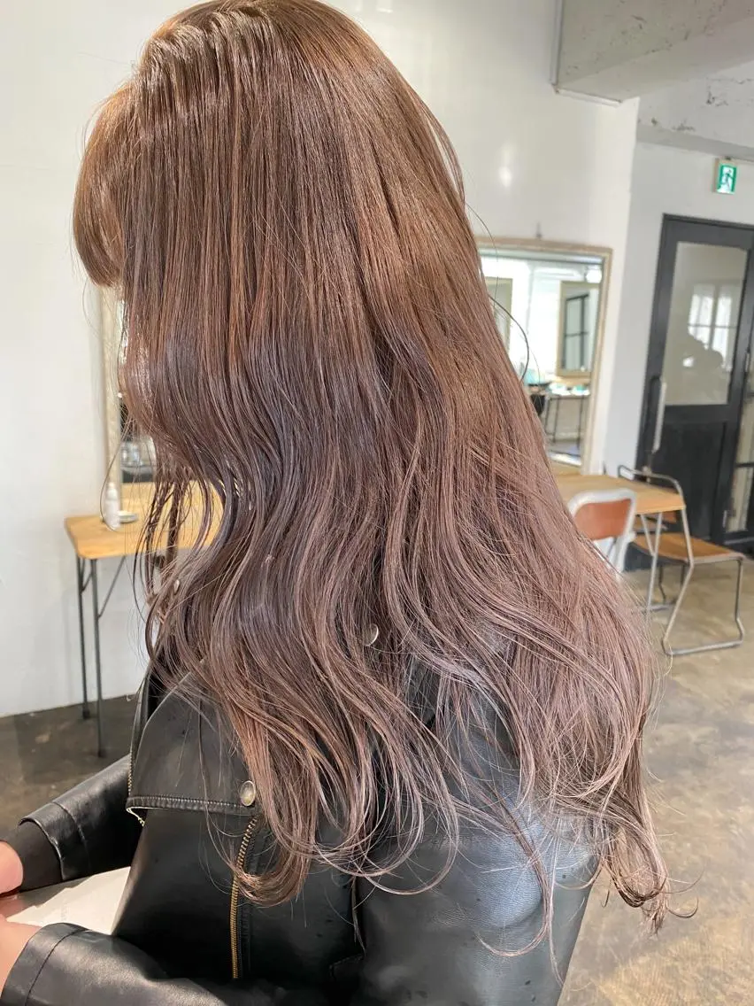 ロング カラー レイヤー暖色カラー 池袋Yamamotoのヘアスタイル