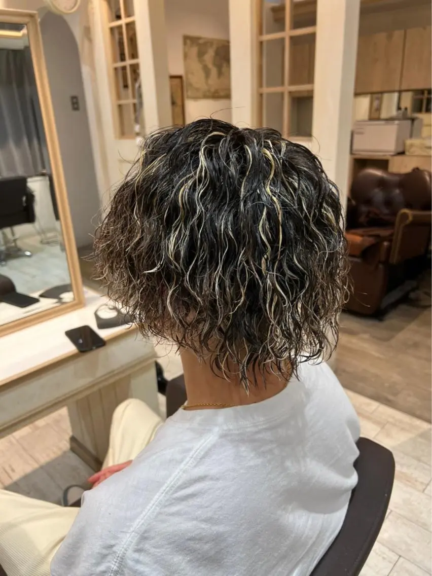 ショート パーマ メンズ 💈men's💈 satoru中目黒のヘアスタイル