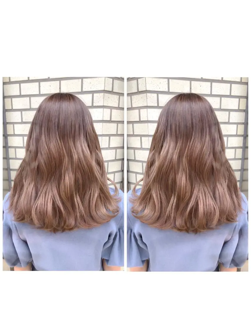ミディアム カラー ブラウンカラー モカブラウン ブリーチ/髪質改善 🍀MASAKiのヘアスタイル