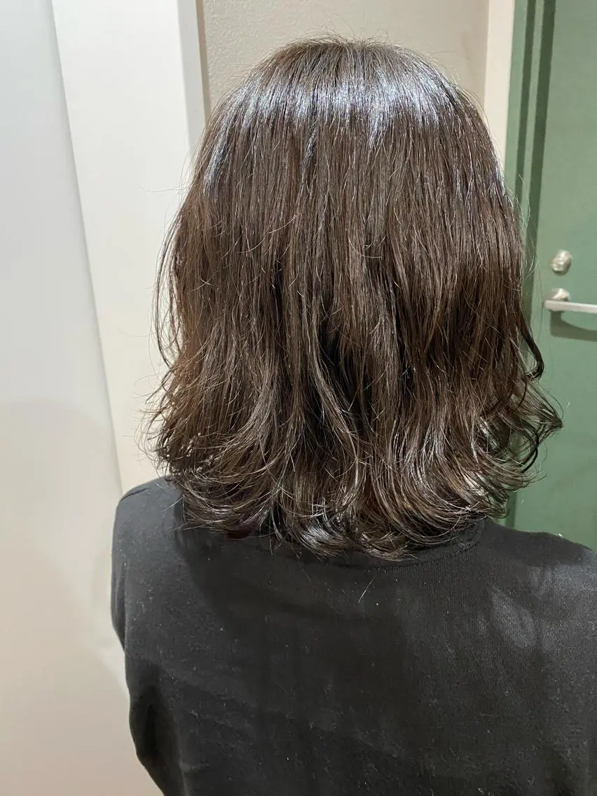 ミディアム パーマ ミディアムパーマ デジタルパーマ moanin モーニンのヘアスタイル