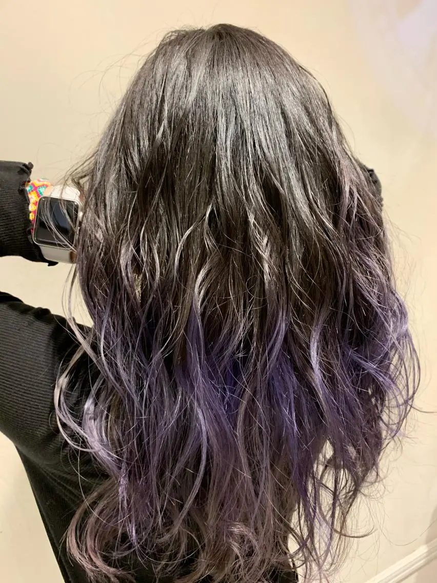 セミロング カット ヘアカラー トリートメント 美髪形成!色素改善! 秋田 和輝のヘアスタイル