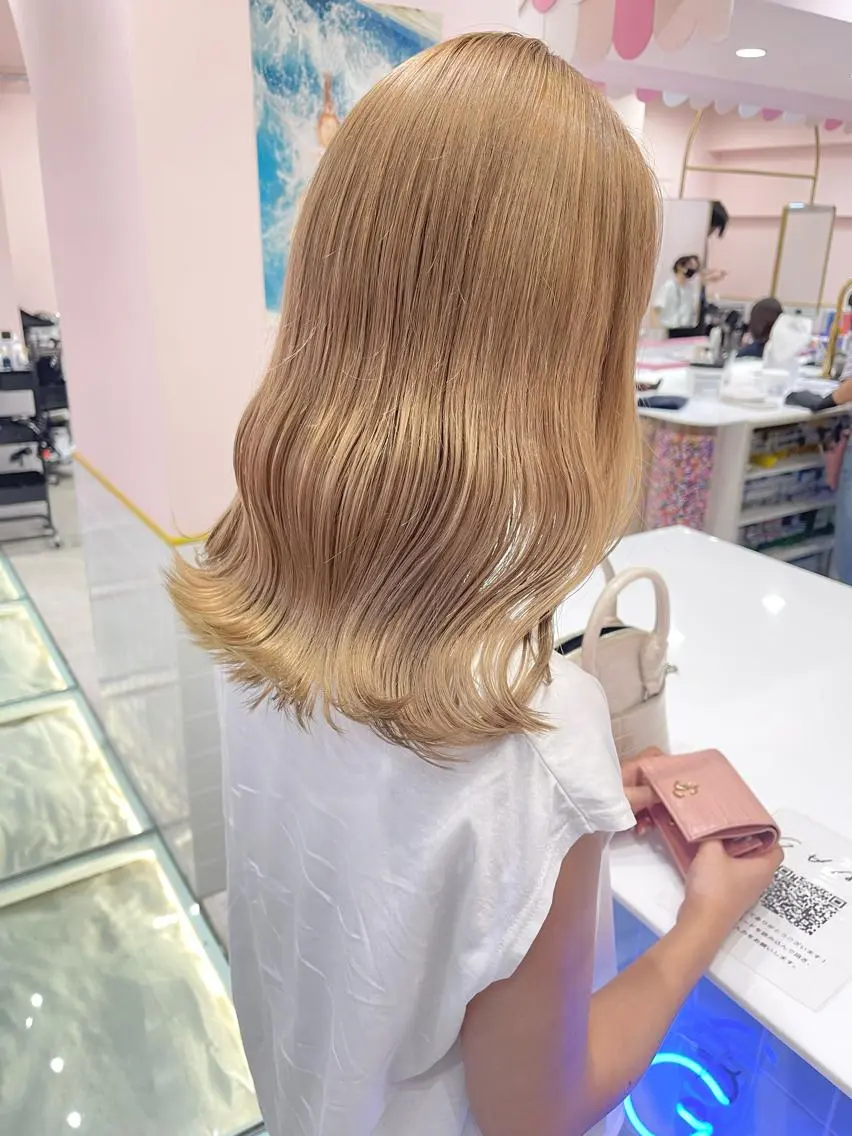 ミディアム カラー ヘアカラー トリートメント ヘアセット 🎀ガーリー/レイヤ ー🎀Mahoのヘアスタイル