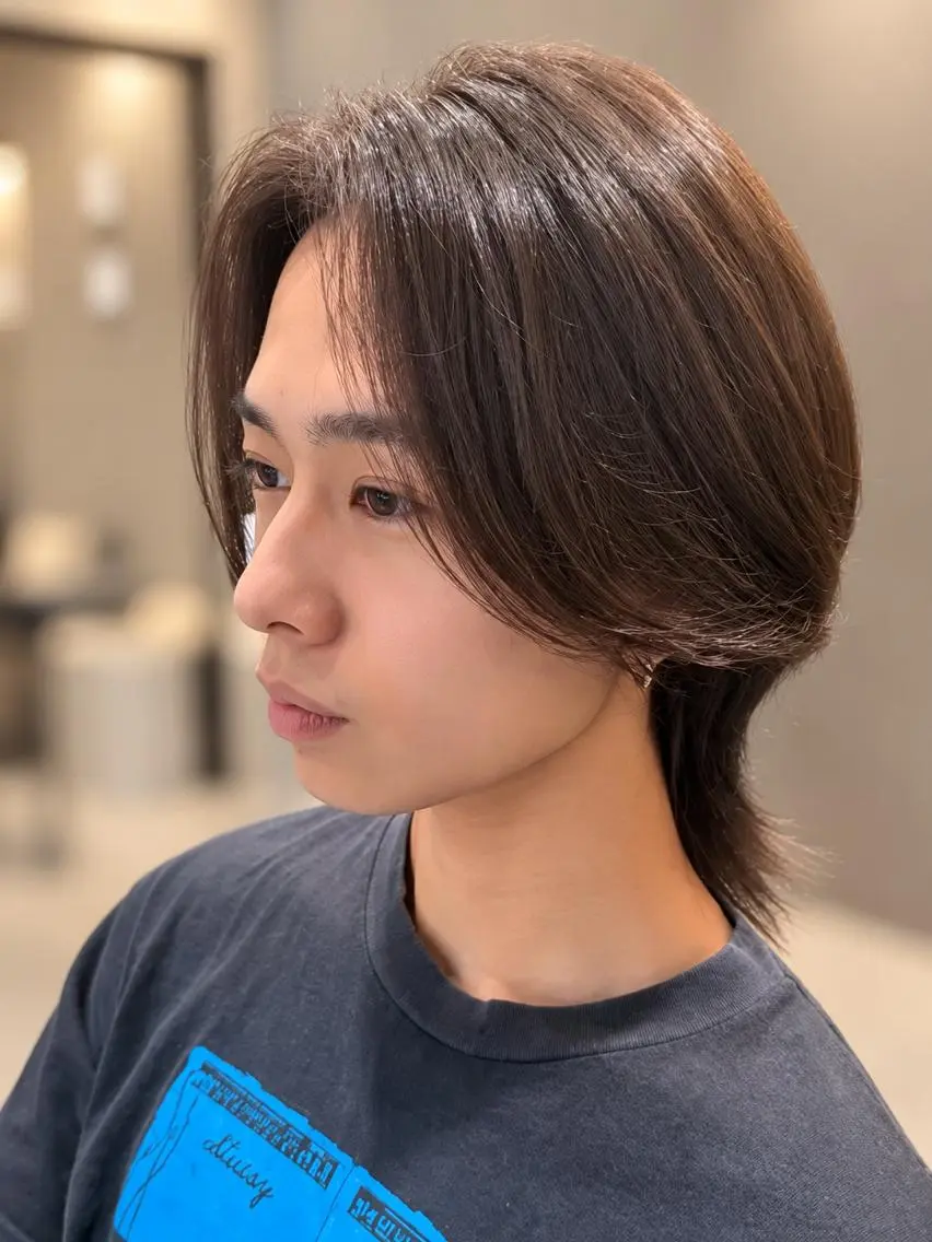 ミディアム メンズ メンズ特化、Li'a パーマ縮毛、ANNAのヘアスタイル