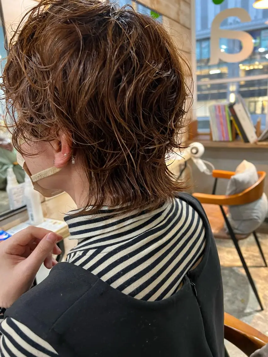 ミディアム カラー カット ヘアカラー パーマ ツキノキ　ミナ 8月から西梅田店のヘアスタイル