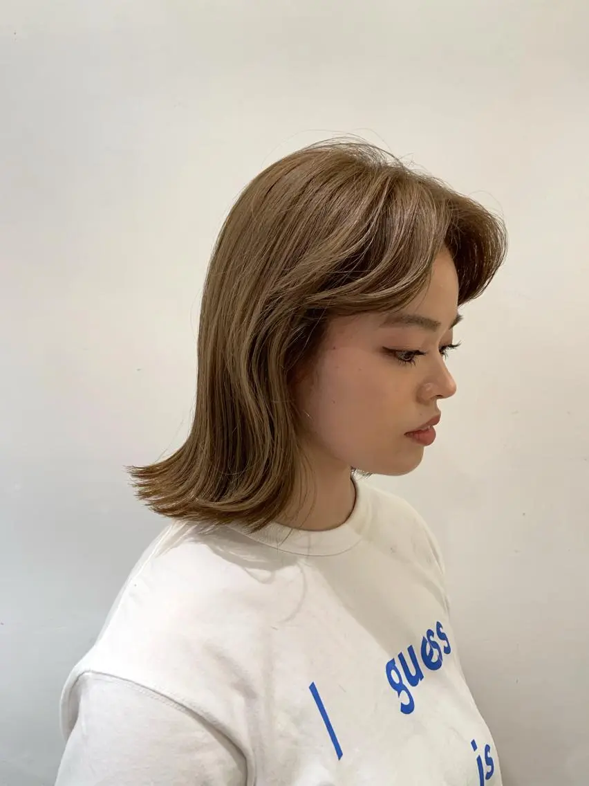 ミディアム アオキ サキ💫のヘアスタイル