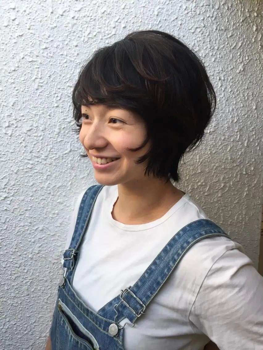 ショート ミディアム パーマ ショートヘア ウルフカット 早朝✨ヘアセット 着付け/清水玲歌のヘアスタイル