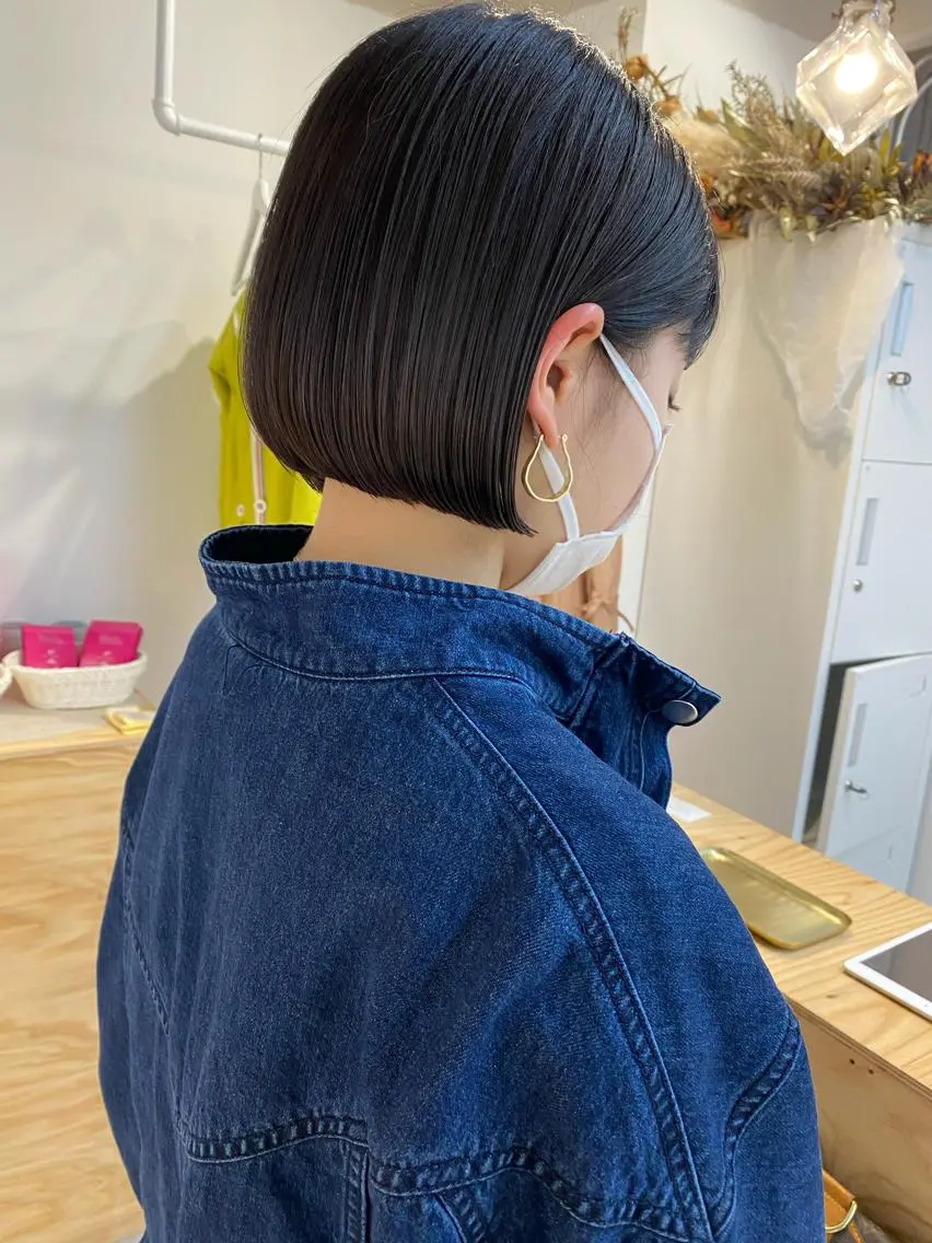ショート カラー ボブ カット トリートメント fit stand /HIIRAGIのヘアスタイル
