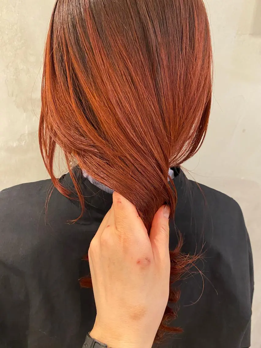 セミロング ウルフカット カット ヘアカラー トリートメント 新宿/顔周りカット +レイヤー＝しずく♩のヘアスタイル