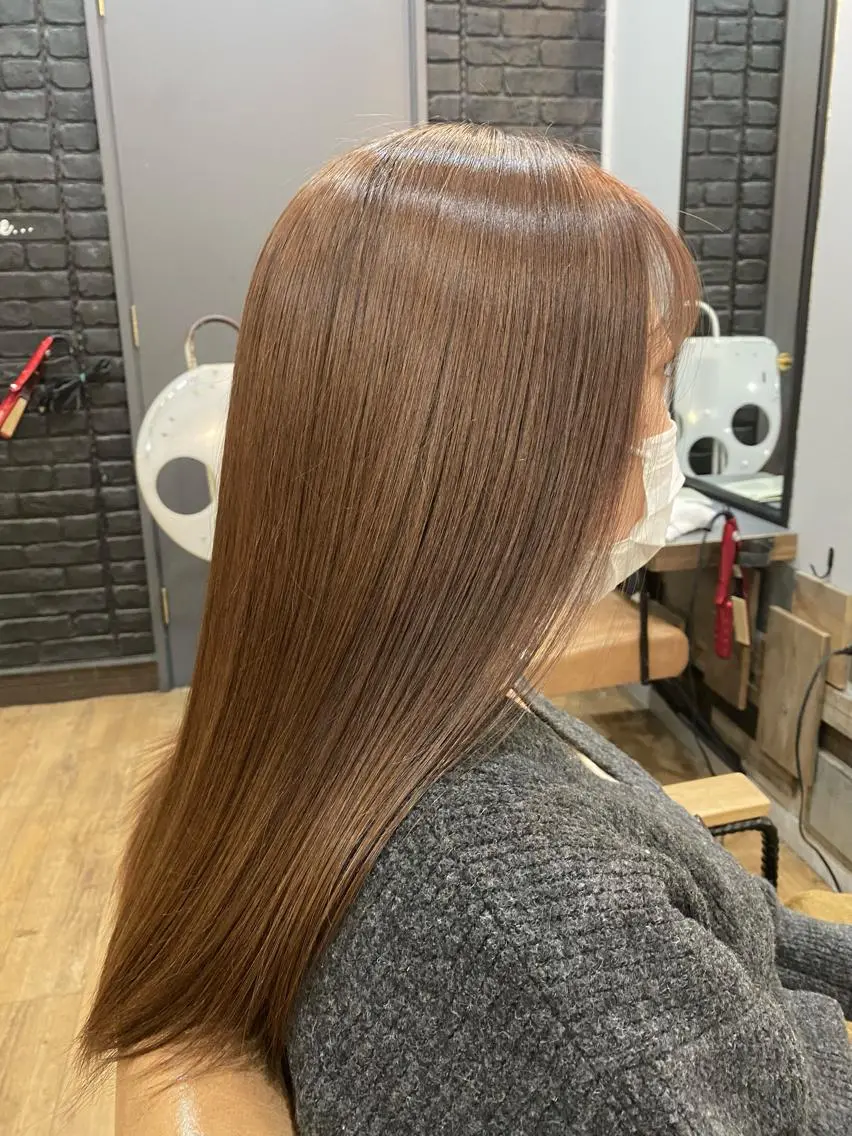 ロング カラー ベージュカラー ハイライトカラー ハイライト ヘアカラー トリートメント 特殊カラー特化 ✂️SHIAN フジのヘアスタイル