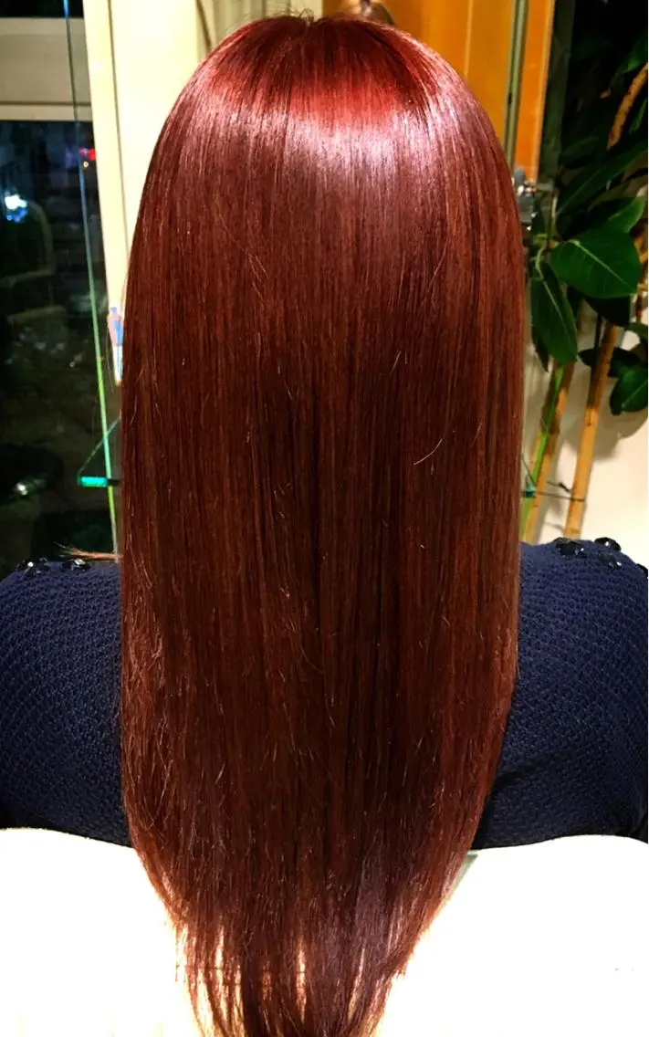 ロング カラー 熊谷 奈菜のヘアスタイル