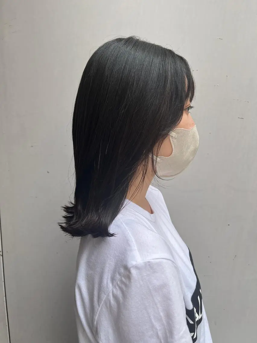 セミロング 韓国好き🇰🇷 美容師MIKUのヘアスタイル