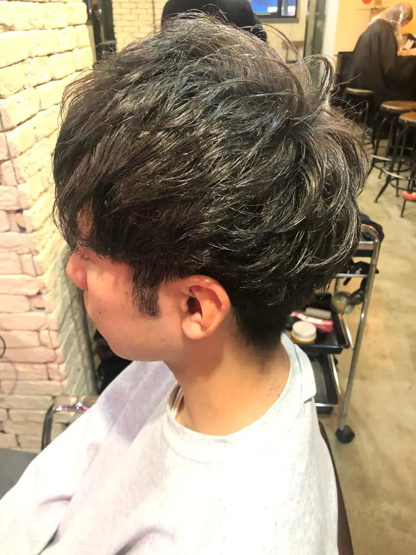 ショート カラー メンズ カット ヘアカラー ✴︎赤み除去カラー daichi✴︎のヘアスタイル