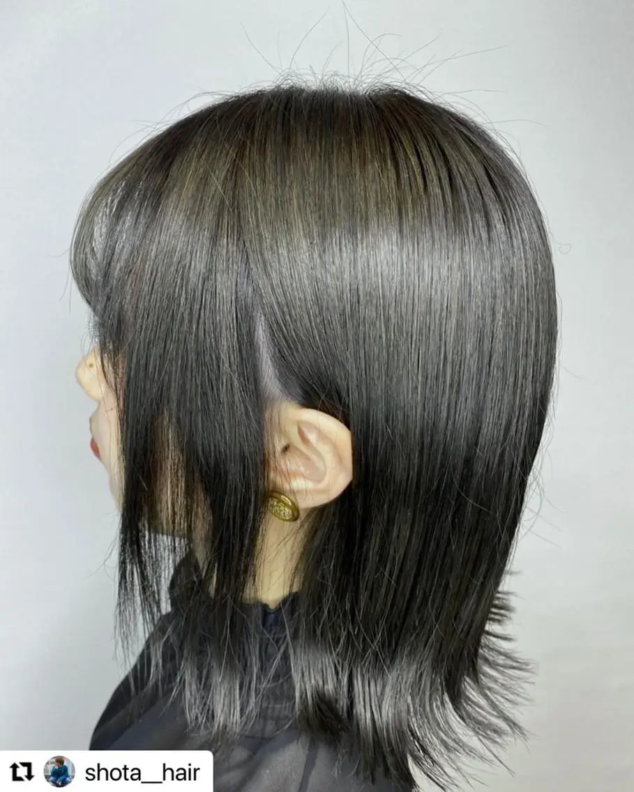 ミディアム カラー メンズ メンズブリーチ アッシュ アッシュグレー ブリーチ 透明感カラー 🩷Eny terrace🩷のヘアスタイル