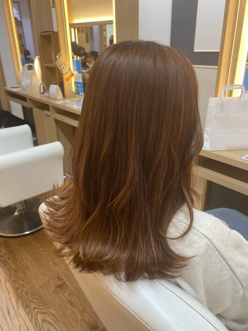 ミディアム ヘアアレンジ トリートメント 韓国ヘア sasugaのヘアスタイル