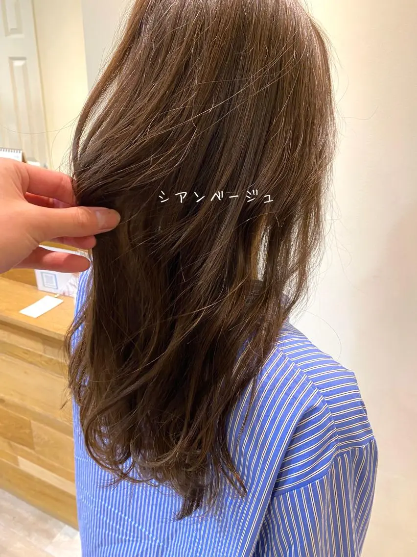 ロング カット ヘアカラー CASANE 大橋康智のヘアスタイル