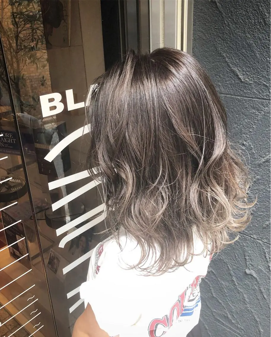 ミディアム カラー メンズパーマ特化🏅 中村　凌のヘアスタイル