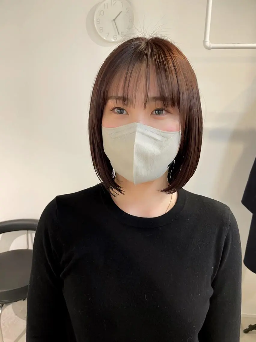 ミディアム カラー ボブ fit/ madokaのヘアスタイル