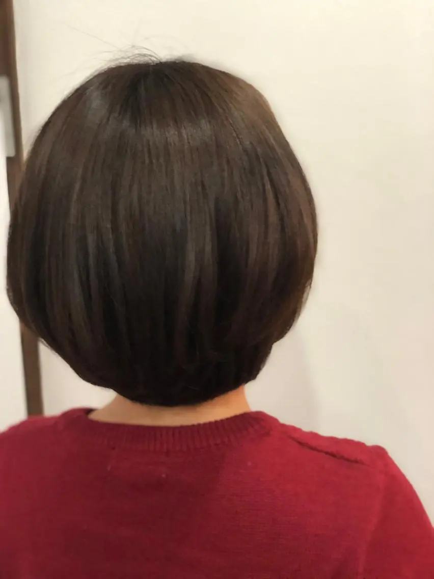 ショート ショートボブ アッシュ アッシュブラウン ボブ ショートヘア カット トリートメント Annie 吉田 裕美のヘアスタイル