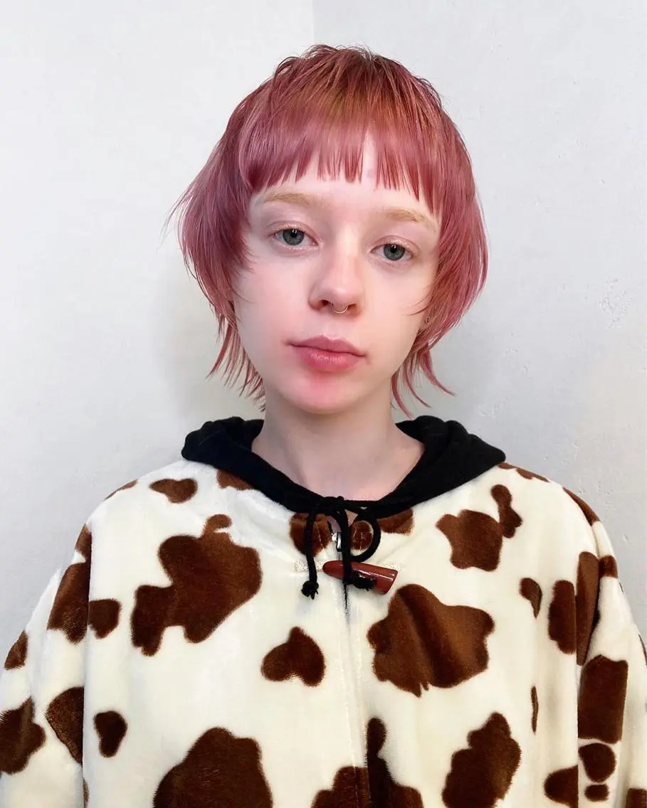 ショート ミウ☆ ブリーチダブルカラーのヘアスタイル