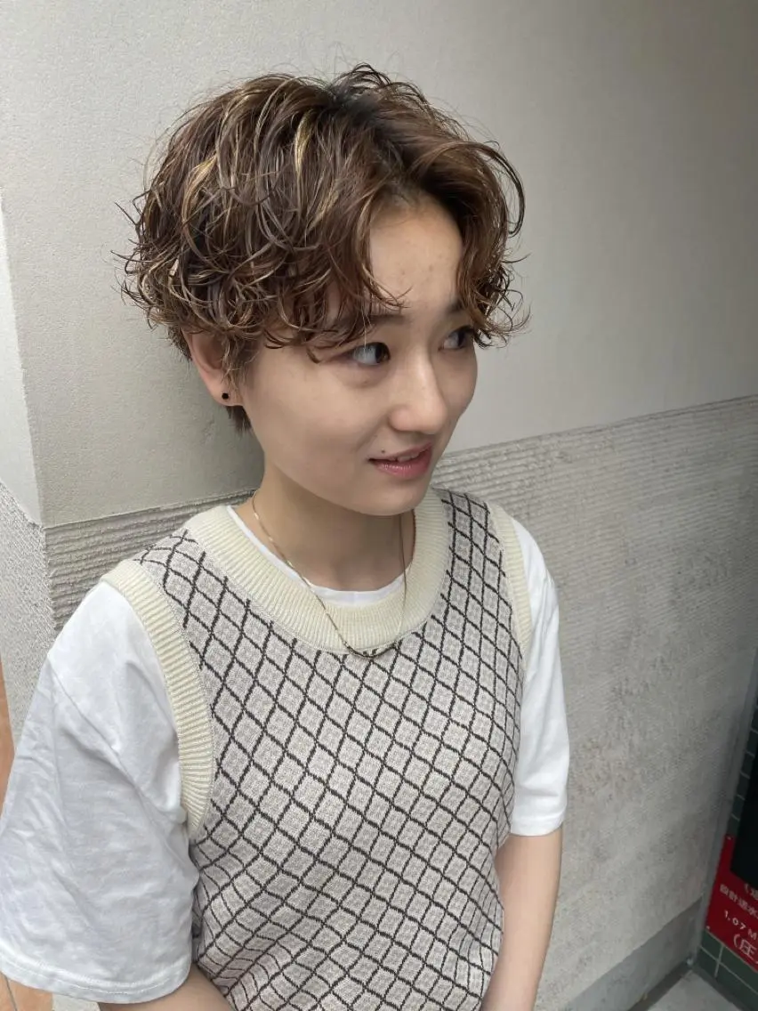 ショート パーマ ショートヘア 伊藤 玄のヘアスタイル