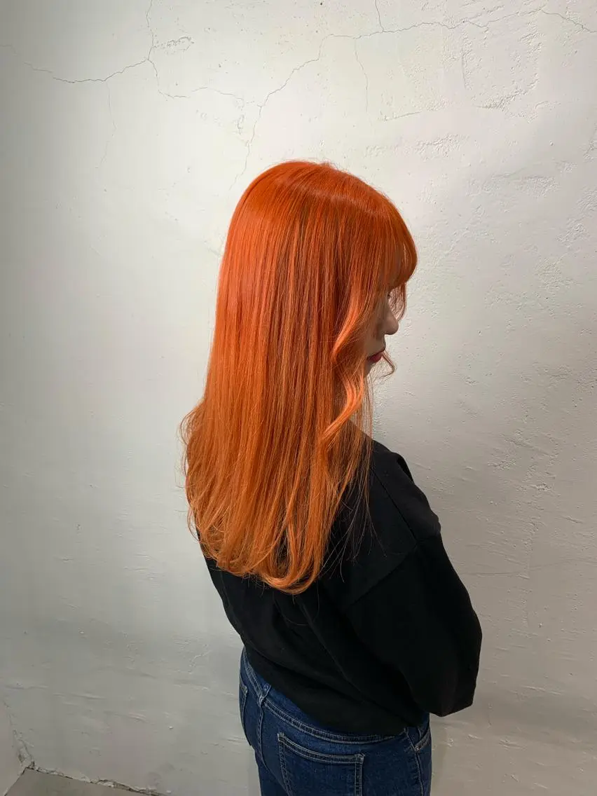 ロング カラー パーマ ヘアアレンジ メンズ まつげと眉 Meliaのマツエク・マツパデザイン