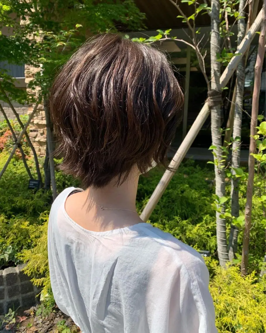ショート カラー 💖クボ モモ💖のヘアスタイル
