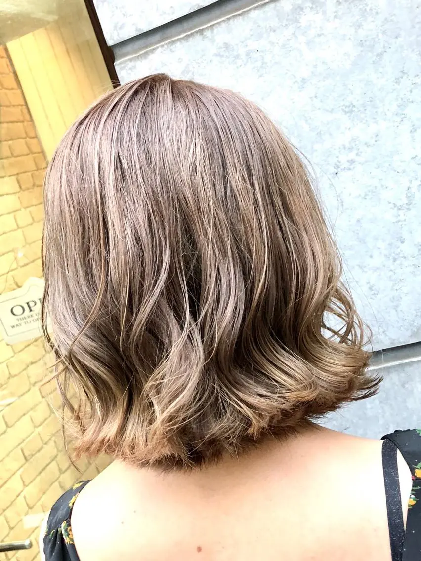 セミロング カラー ヘアアレンジ 池袋髪質改善縮毛矯正 ×レイヤー専門のヘアスタイル