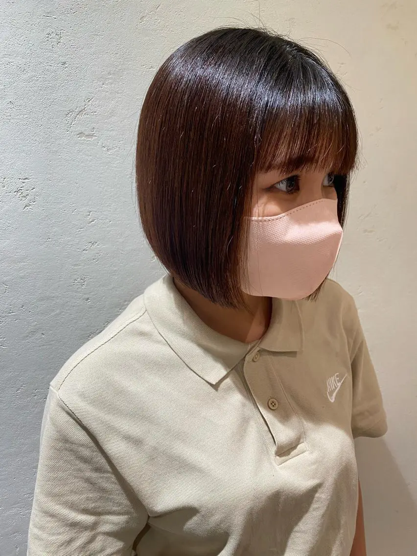ショート ボブ 中村 莉子のヘアスタイル