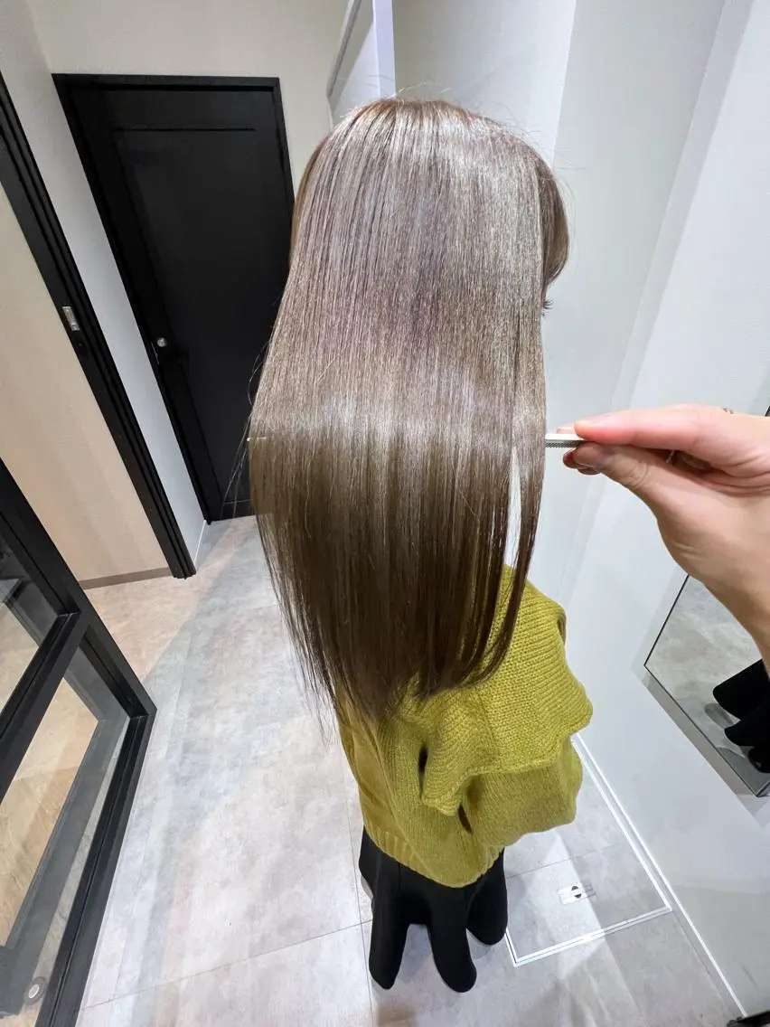 ミディアム カラー 髪質改善 トリートメント 縮毛矯正×髪質改善 店長　DAITOのヘアスタイル