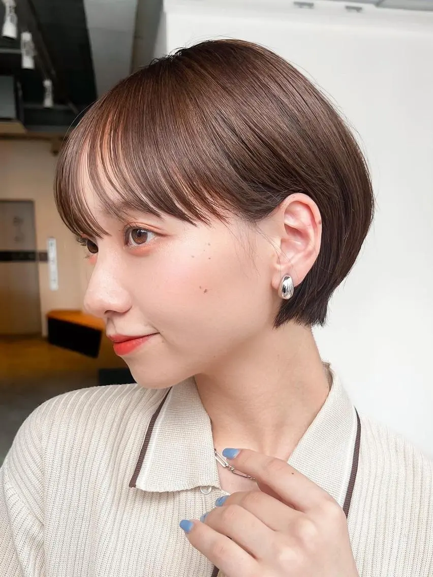 カラー ショート ショートヘア カット ヘアカラー トリートメント ITbyALBUM 藤沢店のヘアスタイル