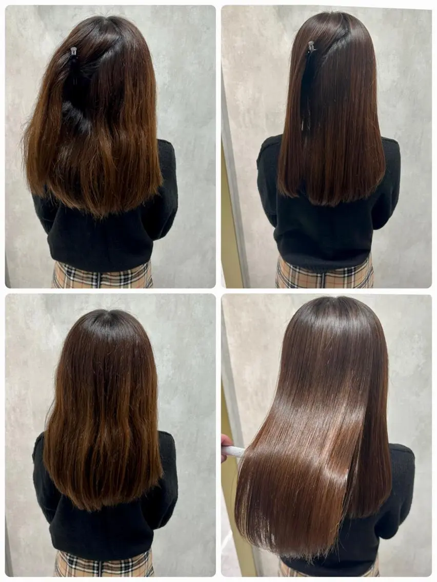 セミロング 縮毛矯正 トリートメント あなた史上 最高を提供のヘアスタイル