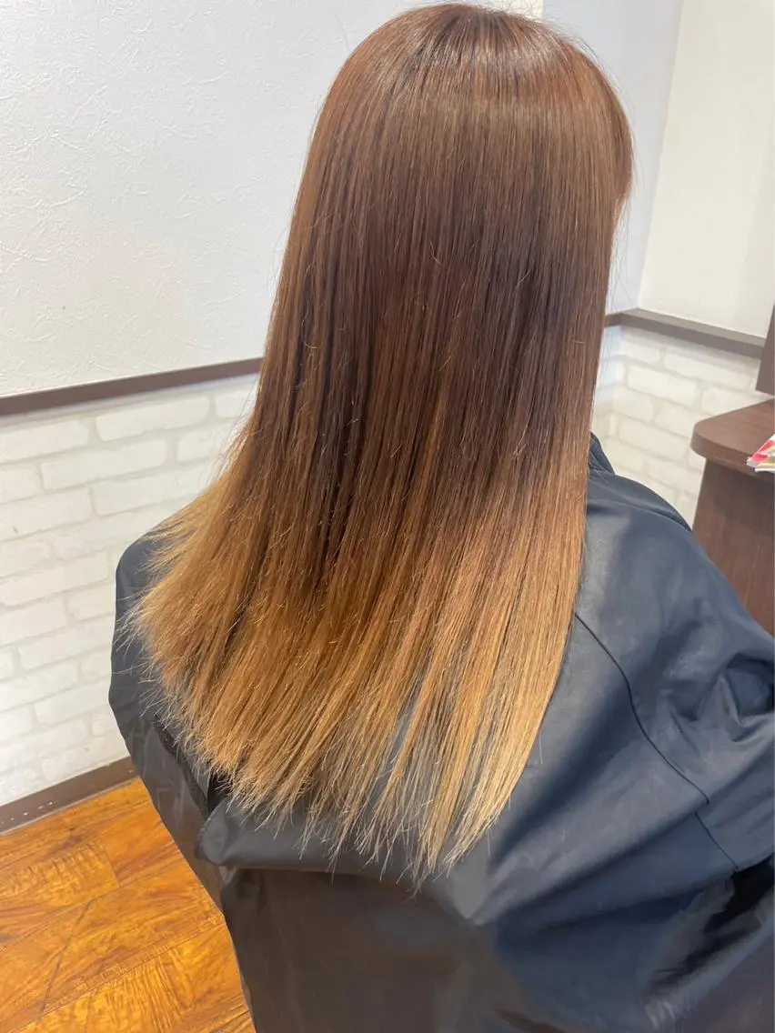 ミディアム カラー グラデーションカラー 美容室 ベルナのヘアスタイル
