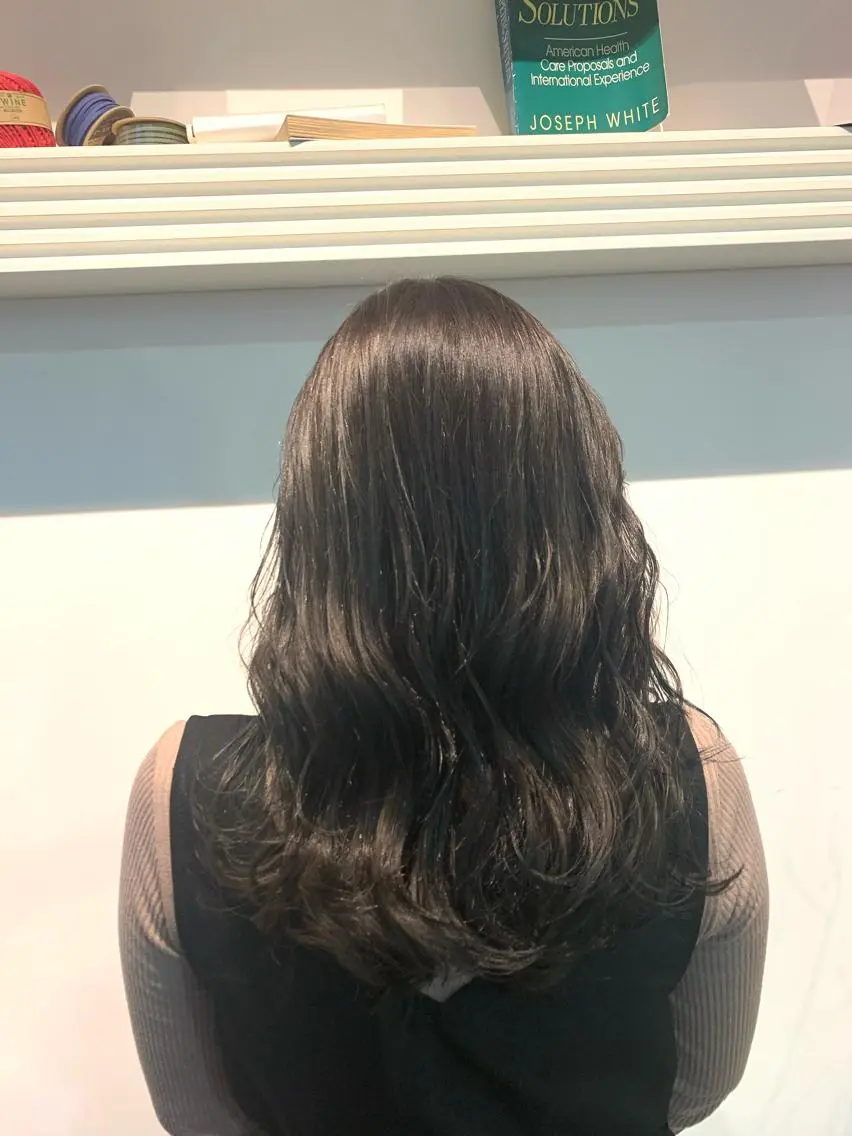 セミロング アッシュ カット ヘアカラー トリートメント ヘッドスパ ヘアセット 大宮/山口 竣也のヘアスタイル
