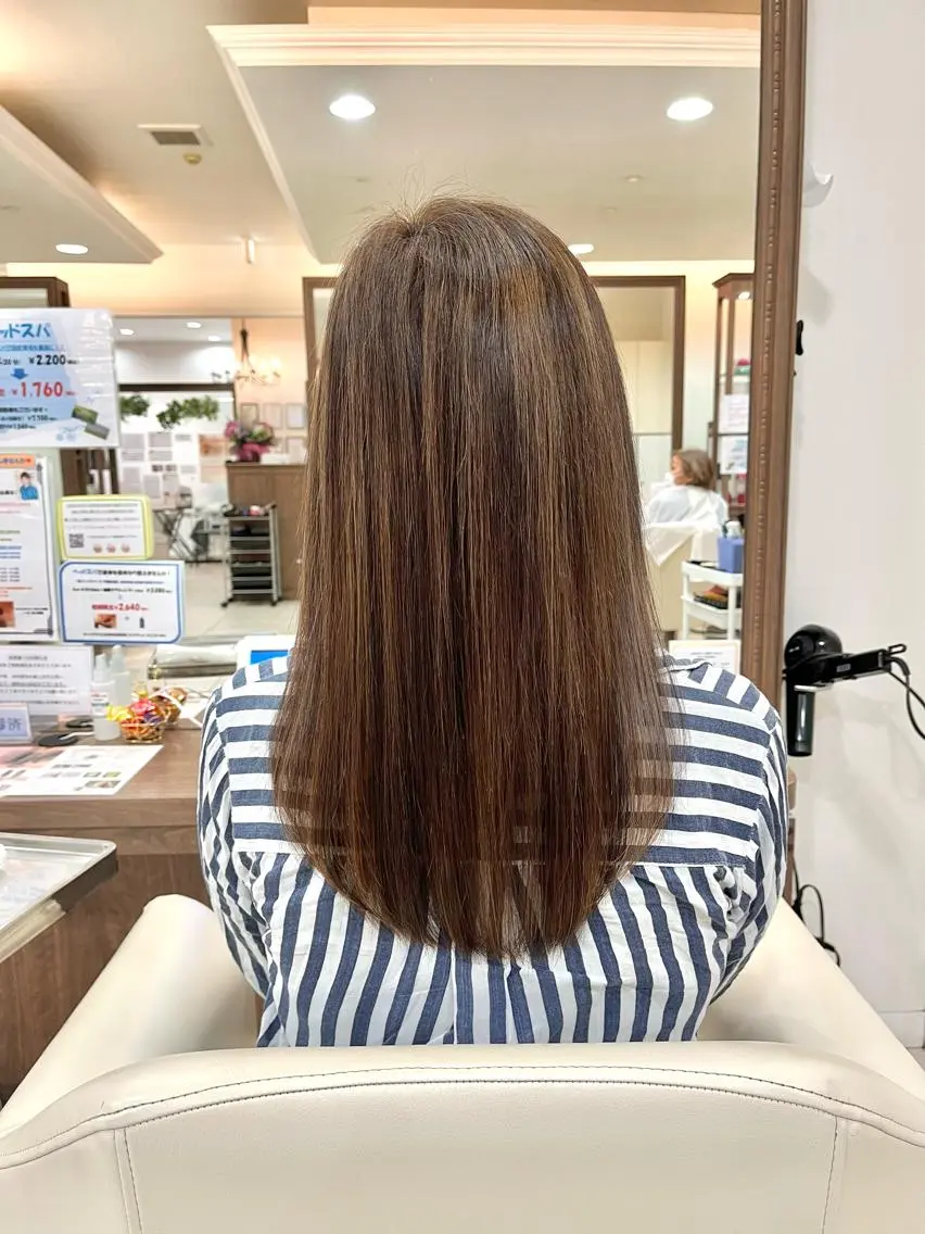 ロング 髪質改善 縮毛矯正 カット 縮毛矯正 トリートメント 《大人気髪質改善》 プログレス国分寺店のヘアスタイル