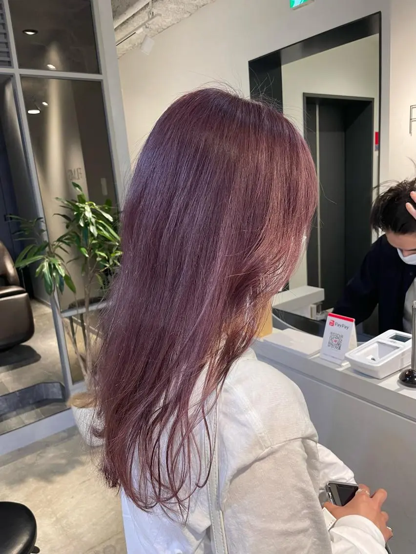 ロング 表参道レイヤーカット 髪質改善山岸季生のヘアスタイル
