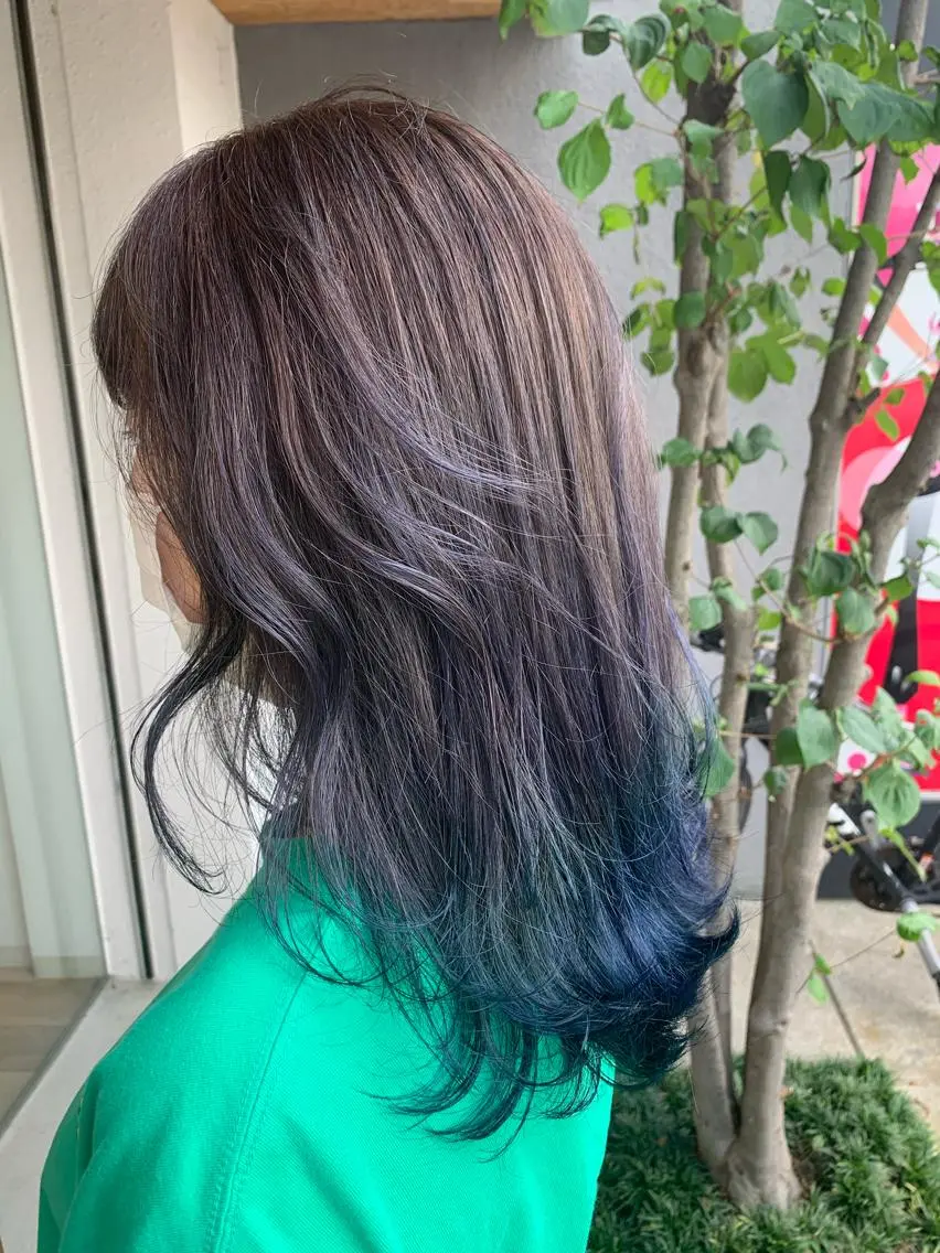 ロング カラー カット ヘアカラー トリートメント 大平 京佳のヘアスタイル