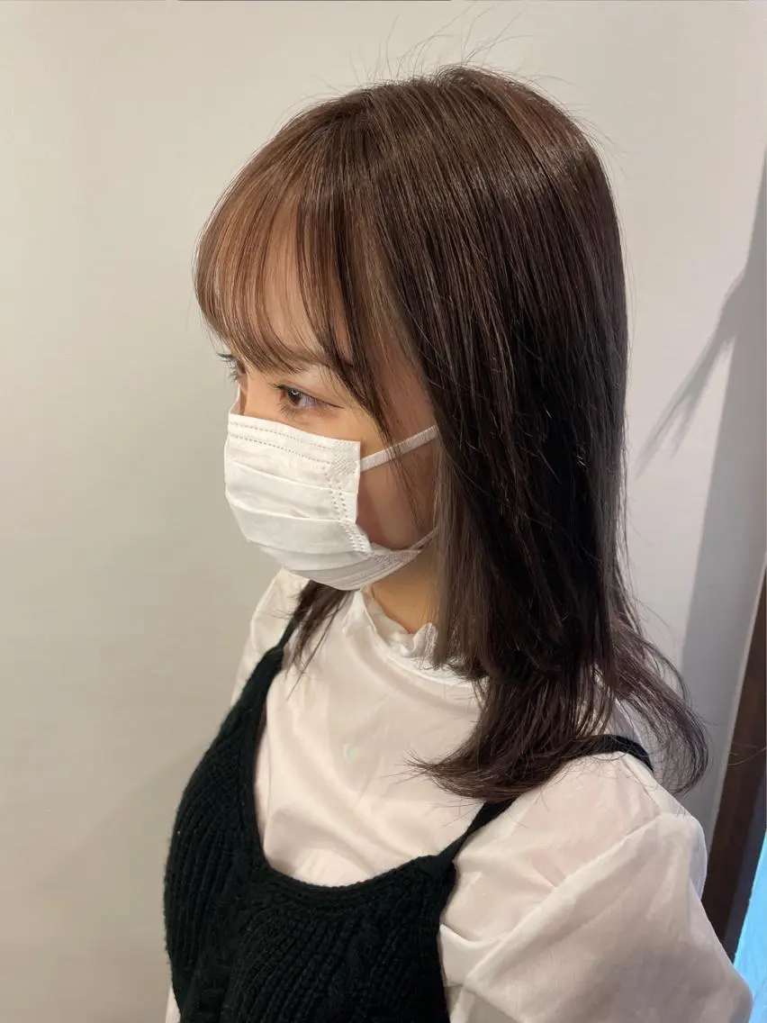 ミディアム カラー 大西 暦のヘアスタイル