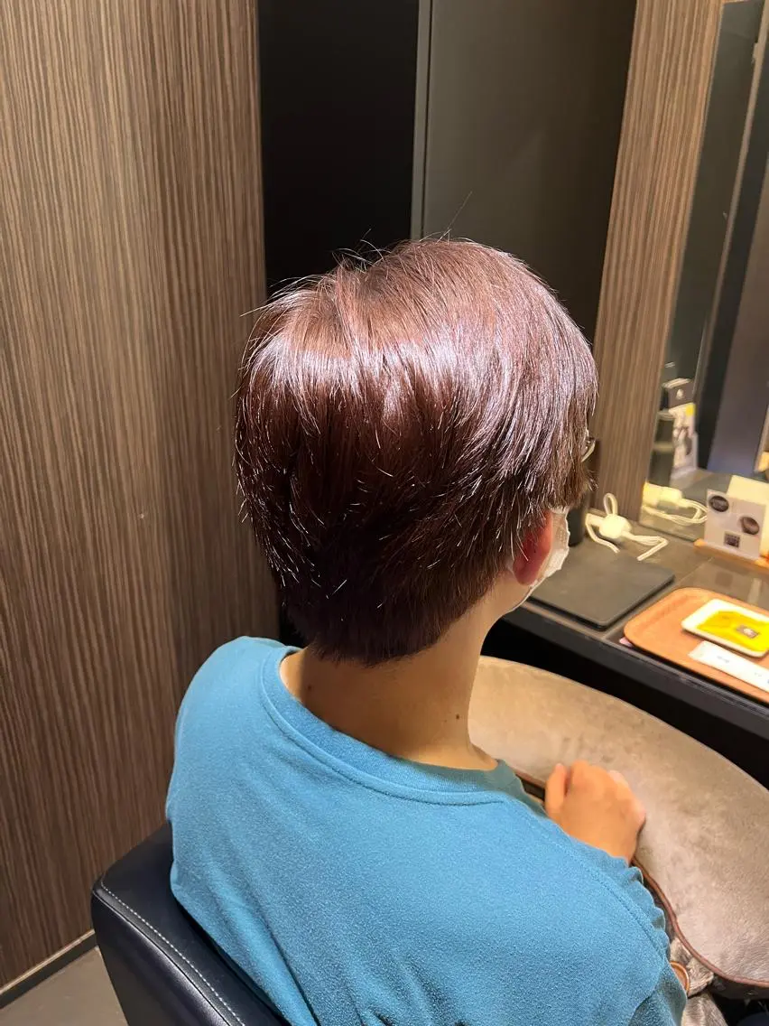 ショート カラー メンズ ベージュカラー 半個室/髪質改善/ 🫧苅屋菜奈子のヘアスタイル