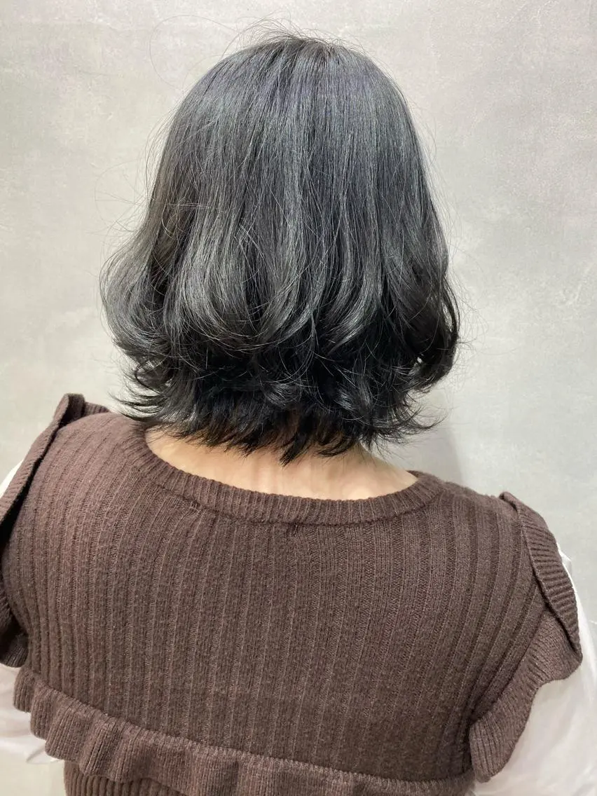 セミロング カラー ヘアアレンジ ショートボブ シールエクステ セミロングパーマ バレイヤージュ 透明感カラー FAAM Tsuneのヘアスタイル