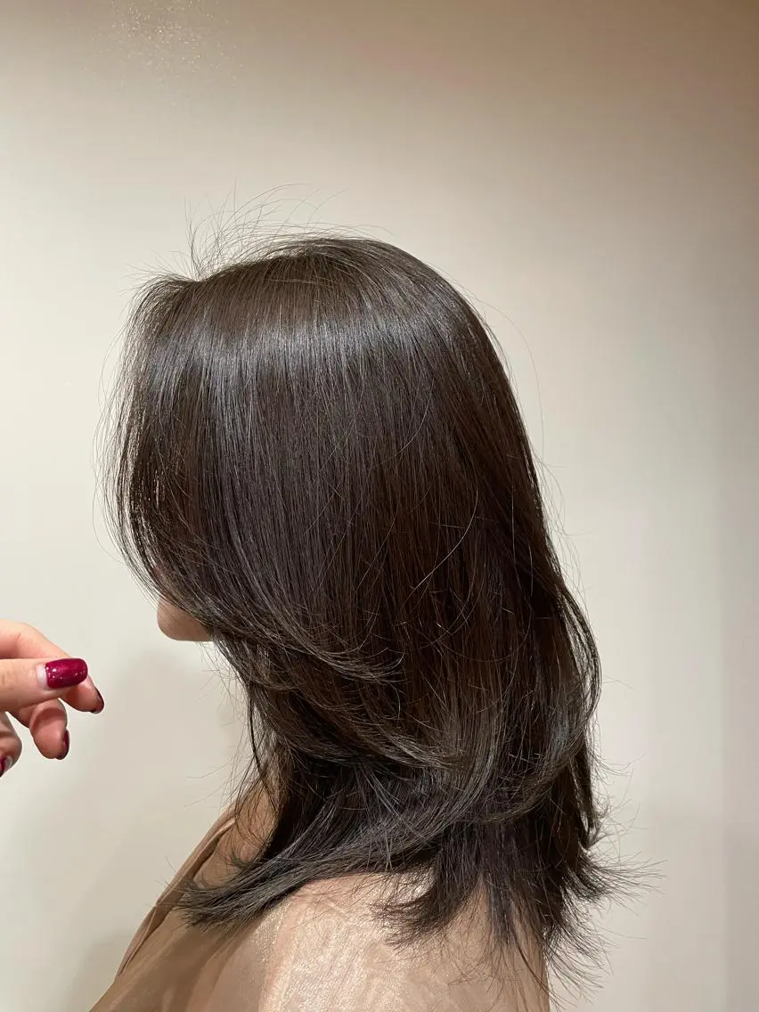 ミディアム ら んのヘアスタイル