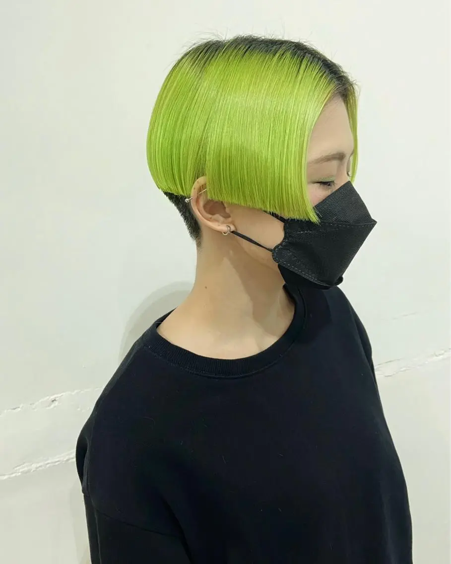 ショート カラー 茉樹@pullnoc /新宿/ボブ/モードのヘアスタイル