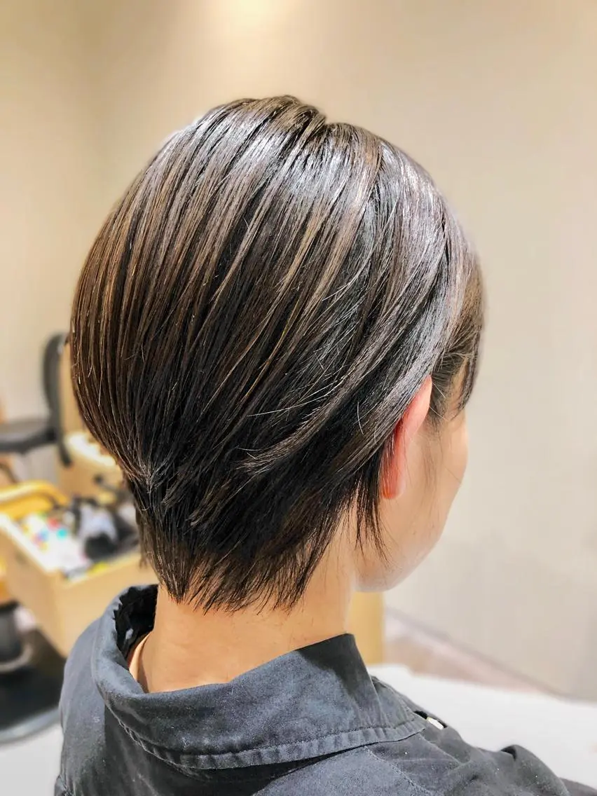 ショート ショートボブ ボブ くびれヘア ショートヘア CAFNE ✂︎のヘアスタイル