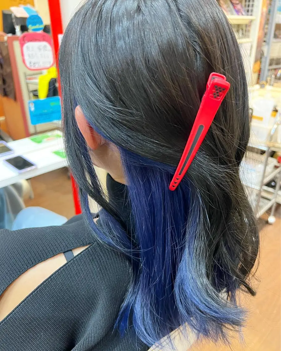 カラー ブルーカラー ヘアカラー まさき✂︎ /ブリーチカラーのヘアスタイル