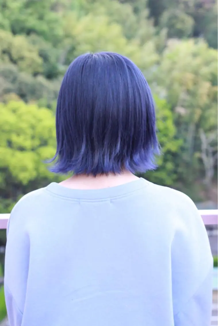 ショート カラー ブルーカラー ヘアカラー Viage （ビアージュ）のヘアスタイル